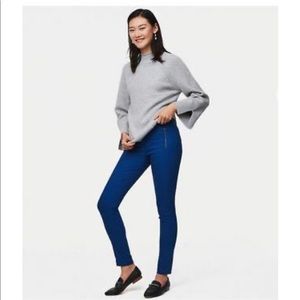 Loft petite blue Marisa skinny ankle pants